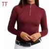 Equestrian Clothes Racing Show Shirt Lady Compression Top Competition Horse Riding  Shirt
