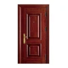 European apartment steel doors in wooden finish customized steel doors