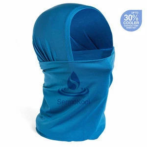 Evaporative cooling headwear & UPF50 Face Mask Sun Protection for Fishing, Hunting, Motorcycle Riding, Surfing Hiking, Climbing