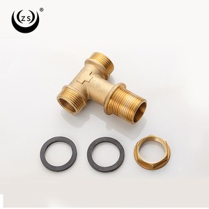 Excellent quality cheap water rotating nipple 8mm brass 3 way garden hose connector