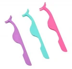 Eyelashes tools Customized logo available Stainless Steel Eyelash Tweezers and eyelash applicator