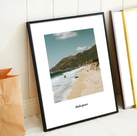 Factory Best Price Big Size Metal Aluminum Alloy Thin Picture Poster Frame with Glass or Plexiglass