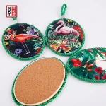 Factory Blank Absorbent Custom Ceramic Hot Pot Tile Trivet Cup Pad Mat For Hot Food