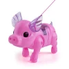 Factory cheapest dancing light up running pig toys led light singing pig action figure for kids