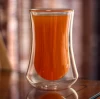 Factory custom drinkware borosilicate double wall glass for tea/beer/coffee