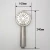 Import Factory Direct Sales 304 Stainless Steel Hand Held Shower Head Water Saving Hand Shower With Slicone Nozzle Outlets from China