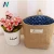 Import Factory direct selling cotton and linen laundry storage basket collapsible folding cotton  storage baskets bag box liner from China
