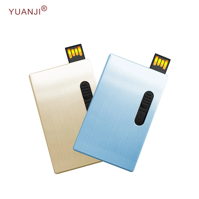 Factory Direct Supplier Custom Metal Credit Card Type Usb Flash Drive