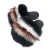 Import Factory direct wholesale multicolor women big fluffy fur slides real fox fur slippers from China