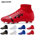 Factory Hot Sales High Quality Football Shoes Men Soccer Boots Black Summer Red White Winter Sport Mesh OEM Spring China Logo