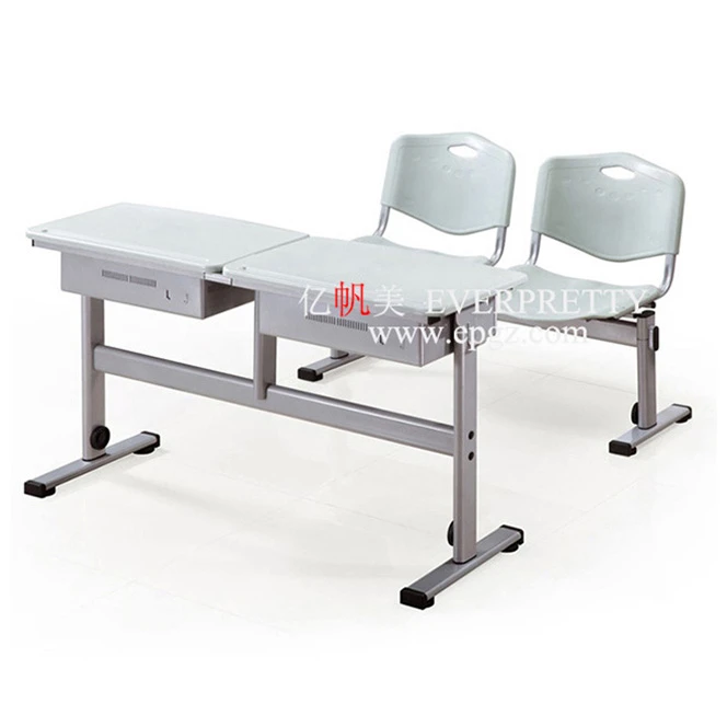 Factory Outlet Education School Classroom Furniture Student Double  Desk And Chair School Desk