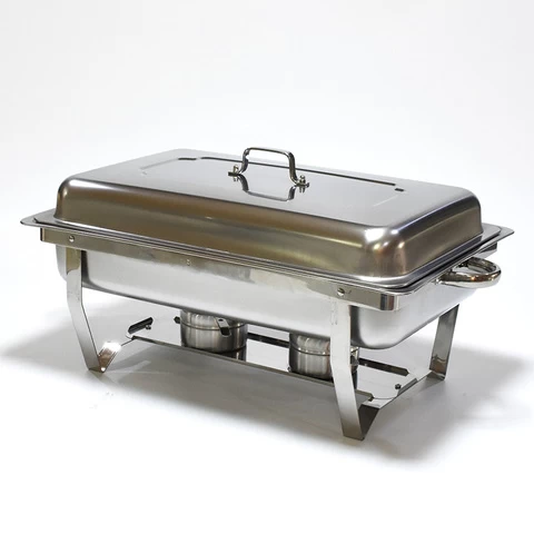 Factory outlet Thickening square buffet stove stainless steel buffet food warmer chafing dish