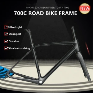 factory price 31.6 seat tube mountain bike use frame OEM 700C carbon road bike frame with T900 T700 T1000 Frame Fork Seat Post