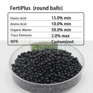 Factory price Agriculture Organic NPK water soluble amino acid humic acid NPK compound granule fertilizer