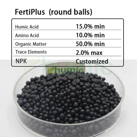 Factory price Agriculture Organic NPK water soluble amino acid humic acid NPK compound granule fertilizer