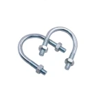 Factory price hot-dip galvanized steel U bolt and nut types of nuts and bolts