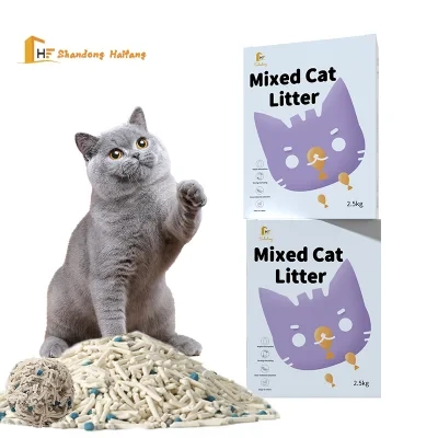 Factory Sale Excellent Colored Eco Friendly Pet Cleaning Less Dust Bentonite Cat for Cat Sand Mixed Cat Litter