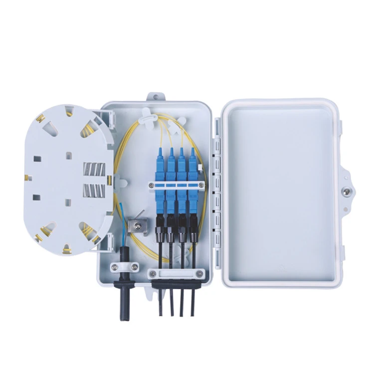 factory supply ftth fttx 4 port networking termination box 4 core fiber optical distritbution box for fiber optic equipment