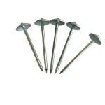 Factory supply zinc roofing nails with umbrella head