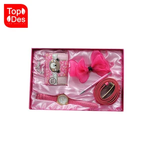 Factory wholesale price promotion nail scissors pen pink gift set for sale