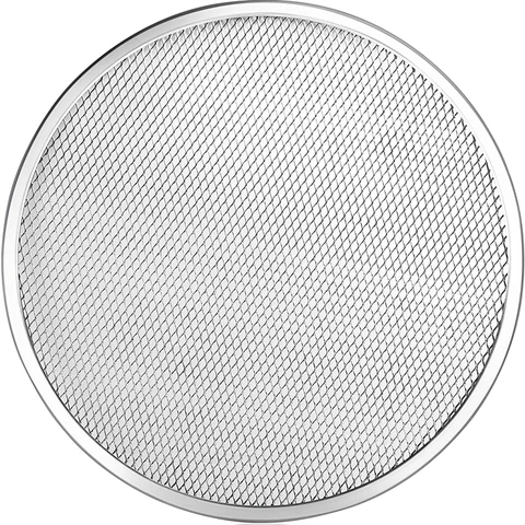 Family Hotel Restaurant aluminum mesh pizza tray more size pizza mesh screen for toaster & pizza ovens
