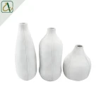 Fancy design marble surface different size wedding decoration Mini Pottery Antique Ceramic Flower Vase Decorations
