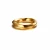 Import Fancy Womens Stainless Steel Gold Plated Twist Mobius Ring Dainty Wedding Promise Band Ring from China