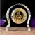 Import fashion 3d customer design mechanical golden color wedding gifts crystal clock from China