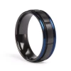 Fashion black zirconium titanium valentines finger ring for wedding