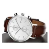 fashion chrono stainless steel men business watch
