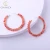 Fashion Classic Gold Hoops Peach Pink Seed Bead Boho Circle Native American Handmade earrings