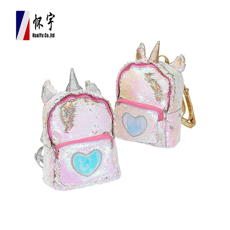Fashion Customized Cute Style Heart Decorate Pink Children Backpack School Bag Pack For Kid