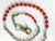 Import Fashion Decoration Accessories Of Trousers Chain With Red Color Beads, Stainless Steel Belt Chain from China