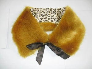 Fashion Faux Fox Fur Collar Scarf Shawl Collar Womens Wrap Stole Scarves