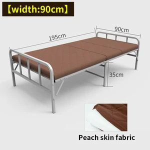 Fashion Healthy Metal Folding Guest Bed With Mattress Single Bed