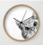Import Fashion home decoration solid wood material wooden wall clock from China