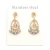 Import Fashion jewelry gold plated Teardrop Shaped  stainless steel drop earring from China