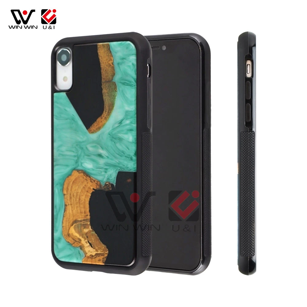 Fashion Wood Epoxy  Cell Phone Cover for iPhone Mobile Phone Accessories