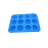 FDA approved  12 flower shapes silicone cake/muffin/cookies molds for kids
