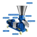 Feed processing machine pellet mill extruder small fodder pellet machine pig fish small feed pellet mill