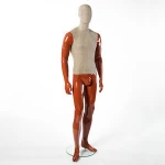 Fiberglass male fabric mannequin for european market