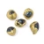 Flat Gold Plated Pearl Bead Loose White Freshwater  Pearl Beads for Jewelry Making