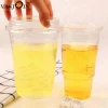 Flat Lids for Cold Drink / Bubble Boba / Iced Coffee / Tea cup 16 oz. Disposable Plastic Clear Cups