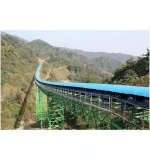Flat Unloading Gravity Belt Conveyor System Energy-Saving Feeding Material Transportation equipment