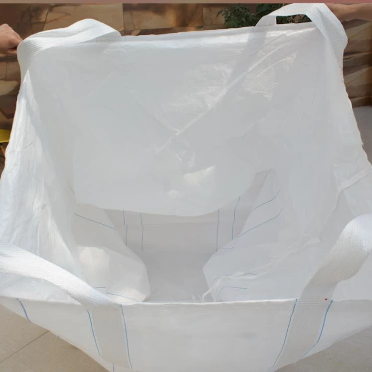 Flexible intermediate bulk polypropylene big bag 1000kg tonne bags with skirt top