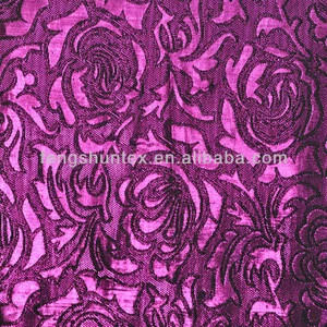 floral metallic jacquard fabric