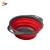 Import Folding Silicone Colander Fruit Vegetable Washing Basket Strainer Collapsible Drainer With Handle from China