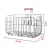 Import Folding steel wire strong bicycle folding bike front rack basket from China