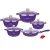 Import Food grade dessini 12pcs die-casting aluminium nonstick cooking pots fry pan and pot set stone cookware marble from China