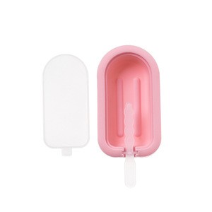 Food Grade DIY Reusable Silicone Frozen Ice Cream Mold Juice Popsicle Maker Ice Lolly Mould